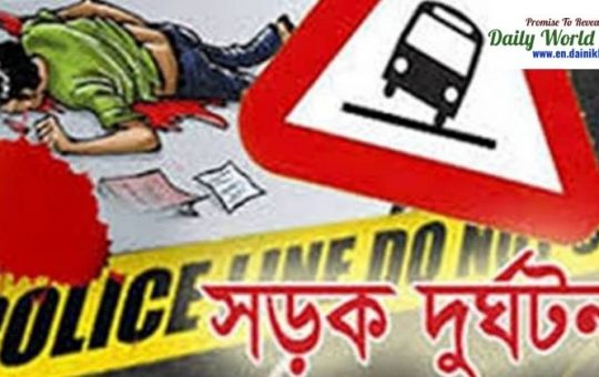 A motorcycle rider was died in road accident at Avaynagar Jessore
