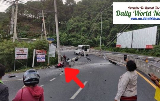A young motorcycle rider was killed: hit by an electric pole in Domar