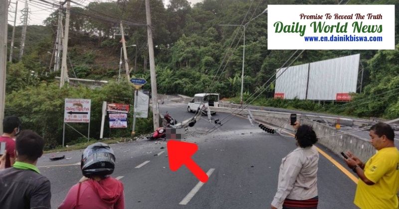 A young motorcycle rider was killed: hit by an electric pole in Domar