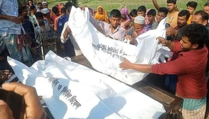 The sister did not go to her brother's house with her son, the mother-son died on the way