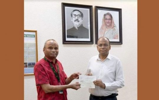 PM provides TK 30 lakh savings certificate to Anjan Kumar
