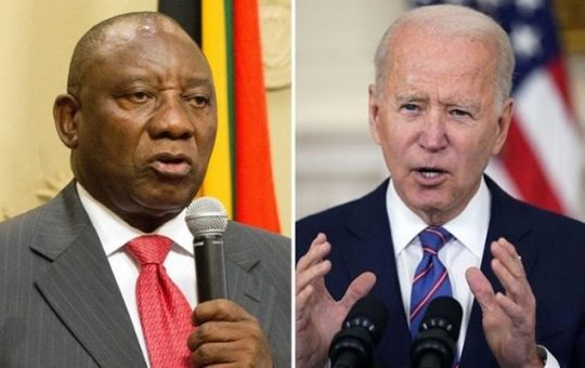 Ramaphosa: Biden talk after S.Africa abstains on UN Russia vote