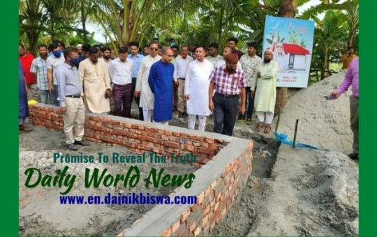 Inauguration of house construction work of Mujib Year at Amtali, Barguna