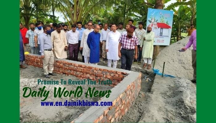 Inauguration of house construction work of Mujib Year at Amtali, Barguna