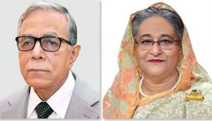 The President and Prime Minister of Bangladesh greeted Queen Elizabeth