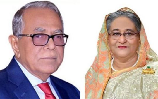 President, PM greet all involved with Padma Bridge project