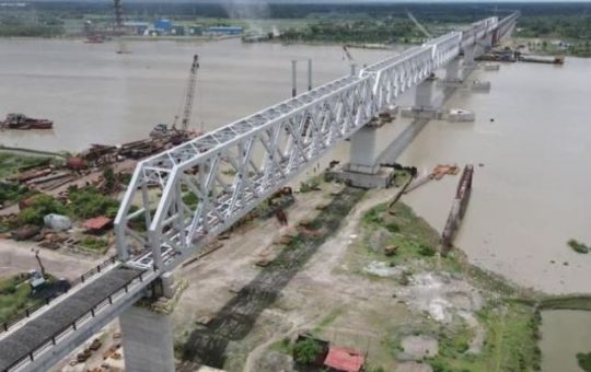 Rupsha Rail Bridge completed under India's LOC