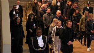 Hasina attended the funeral of Queen Elizabeth